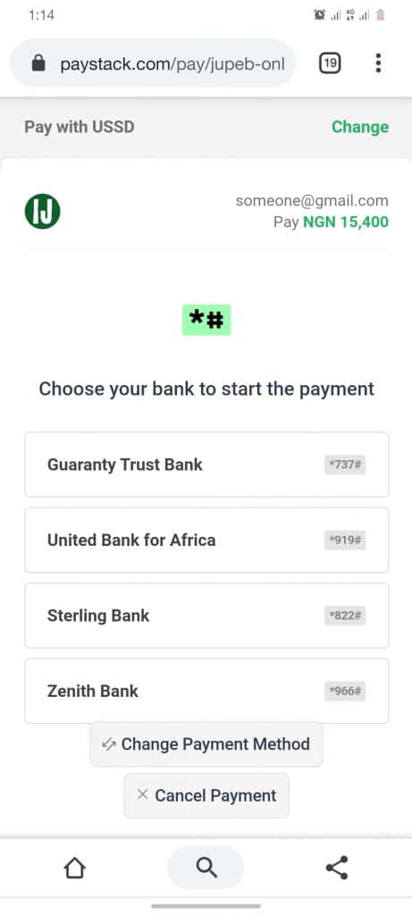 How Can I Get JUPEB Form - Pay With USSD