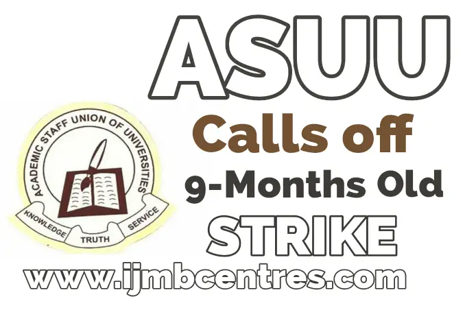 ASUU Calls Off 9-Months Old Strike